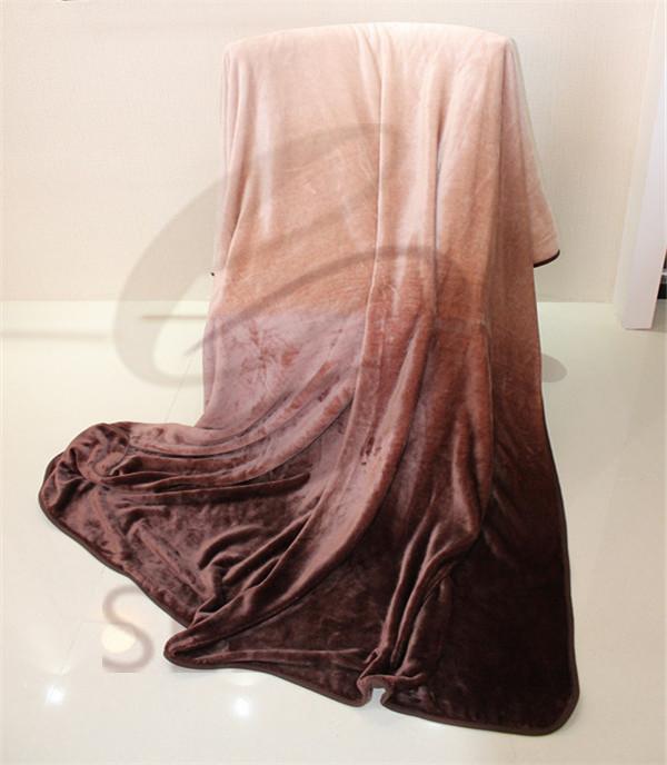 ombre design supper soft flannel blanket