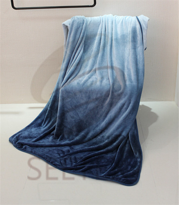 ombre design supper soft flannel blanket