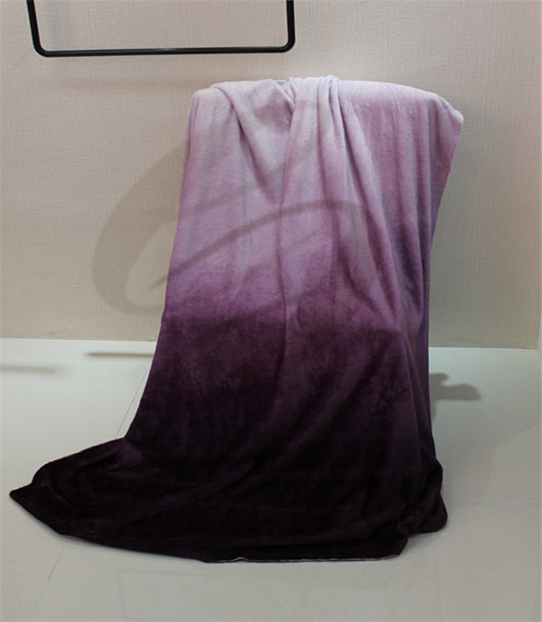 ombre design supper soft flannel blanket