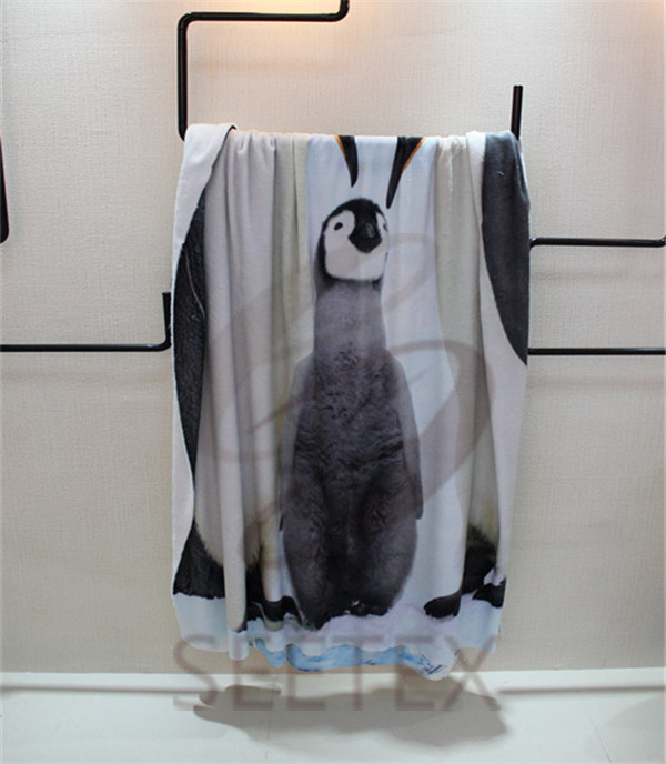animal printing design flannel blanket