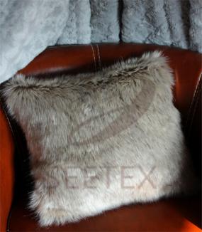 A common product of office-- faux fur pillow