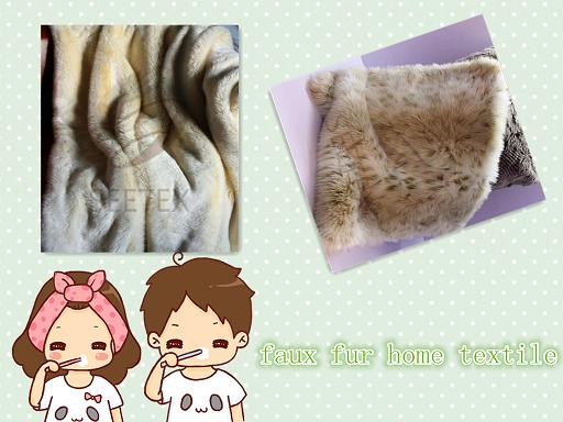 faux fur home textile